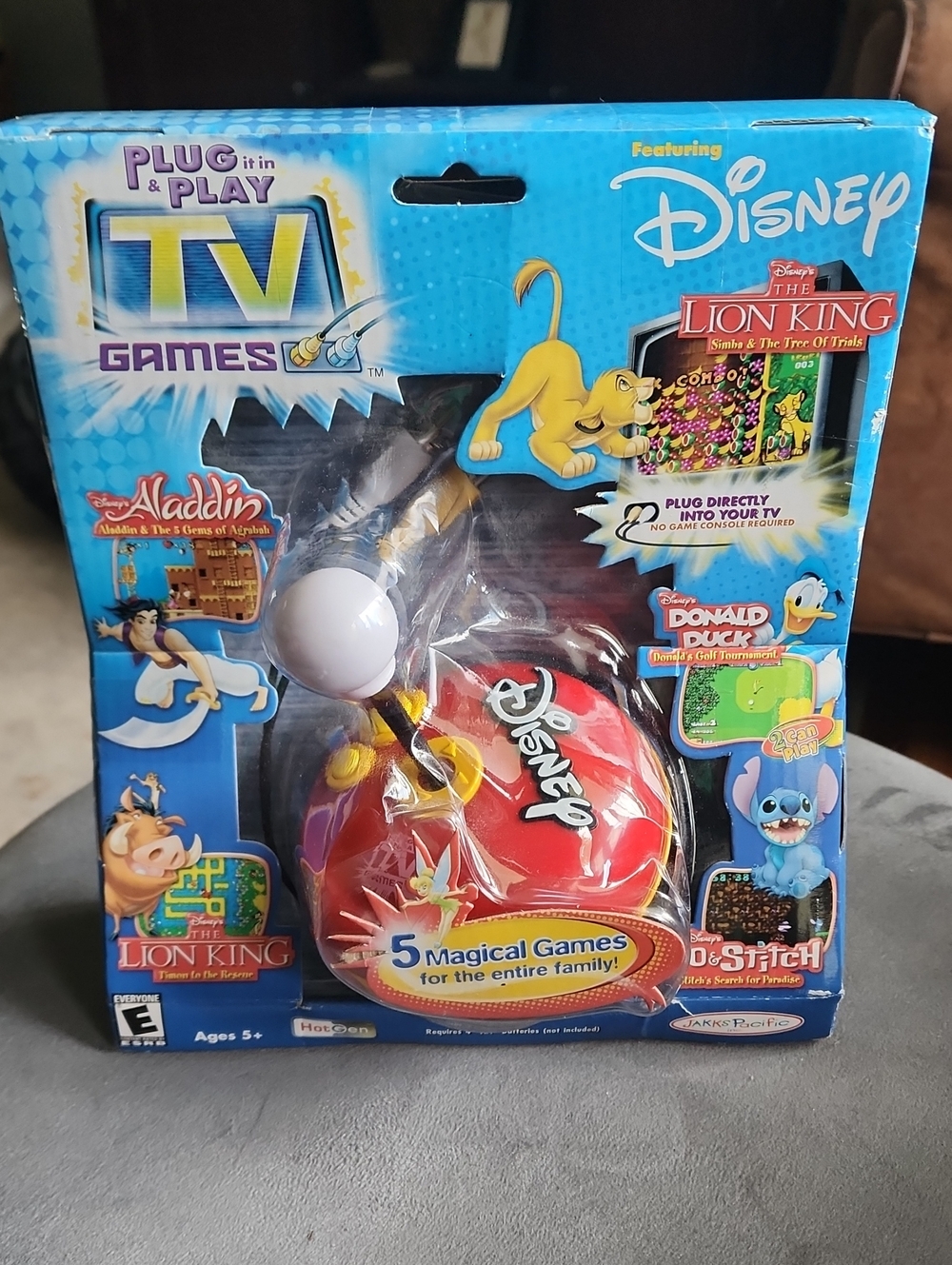 Disney Red Plug-and-Play TV Game Controller — Classic Character Edition